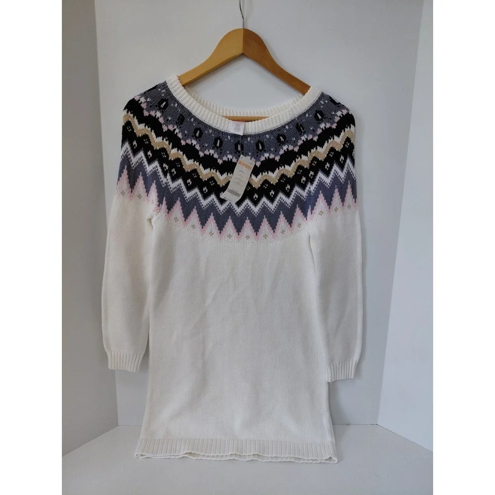 NWT Gymboree Sweater Dress Fair‎ Isle Girls Size L 10-12